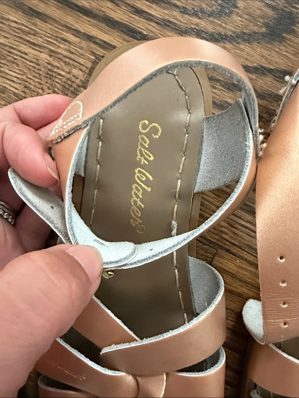 Rose Gold Salt Water Sandals by Hoy